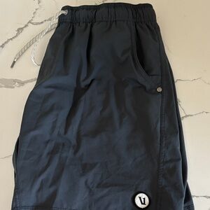 Vuori Men's Dark Gray Athletic Lined Core Shorts